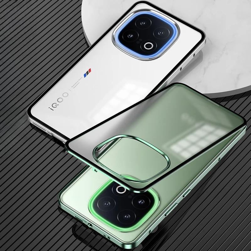 Для VIVO IQOO 13 5G V2408A чехол роскошный алюминиевый сплав бампер рамка магнит закрытая металлическая задняя крышка для IQOO Z9 Turbo Plus телефон чехлы