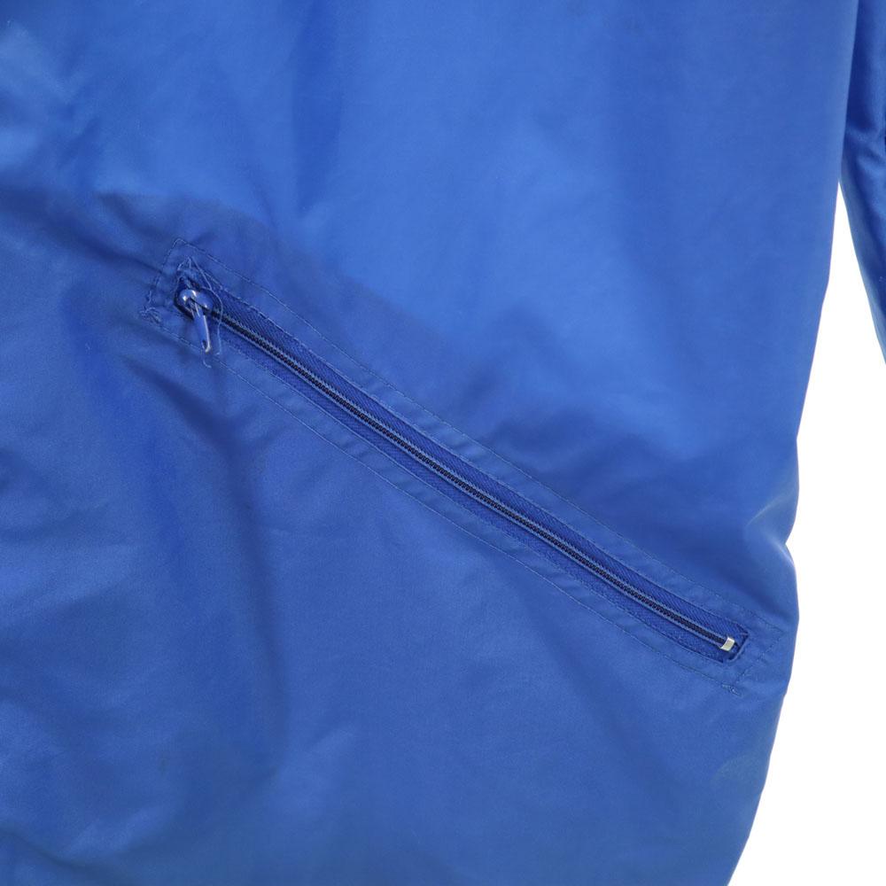 Adidas 80-е винтаж логотип Трилистник Ветровка M синяя Куртка Мужская Б/У