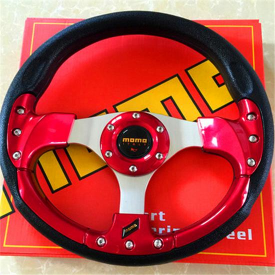 13-Inch Cool Coupe Sports Car Racing Steering Wheel Semicircular Blade, 14-Inch