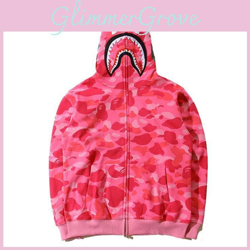 Camouflage Shark Head 3d Print Hoodie With Zipper For Men Women Casual Wear