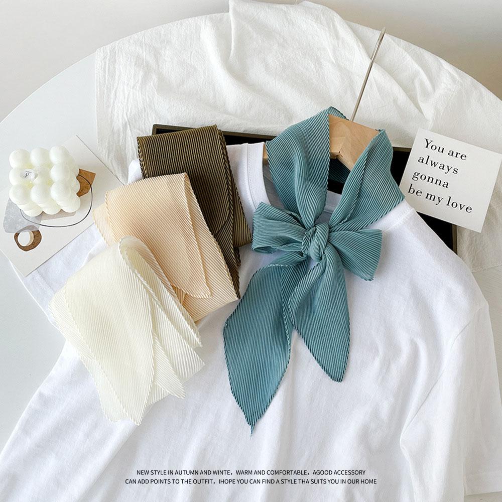 Spring And Summer Satin Long Scarf For Women Sunscreen Shawl Fashionable Beauty Scene Satin Long Scarf Versatile Travel Scarf