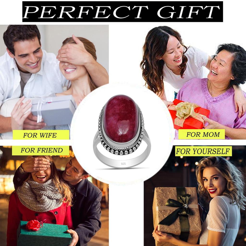 10X21 мм кашмирский рубиновый драгоценный камень стерлингового серебра 925 пробы с разрезным хвостовиком кольцо овальной формы для женщин и девочек