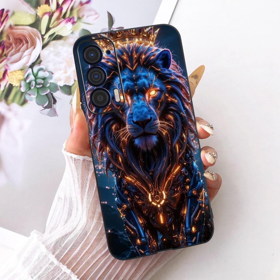 For Motorola Edge 2021 Case XT2141-1 Luxury Butterfly Tree Painted Cover Soft Silicone Case For Motorola Edge 2021 Edge2021 Bags