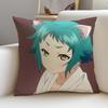 Yuuna and the Haunted Hot Springs Cushion Cover Breathable and skinfriendly linen pillowcase  removable and washable cushion