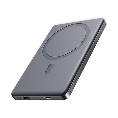 Пауэрбанк 5000 мАч USB-C 20 Вт PD и 15 Вт индукционная зарядка серый