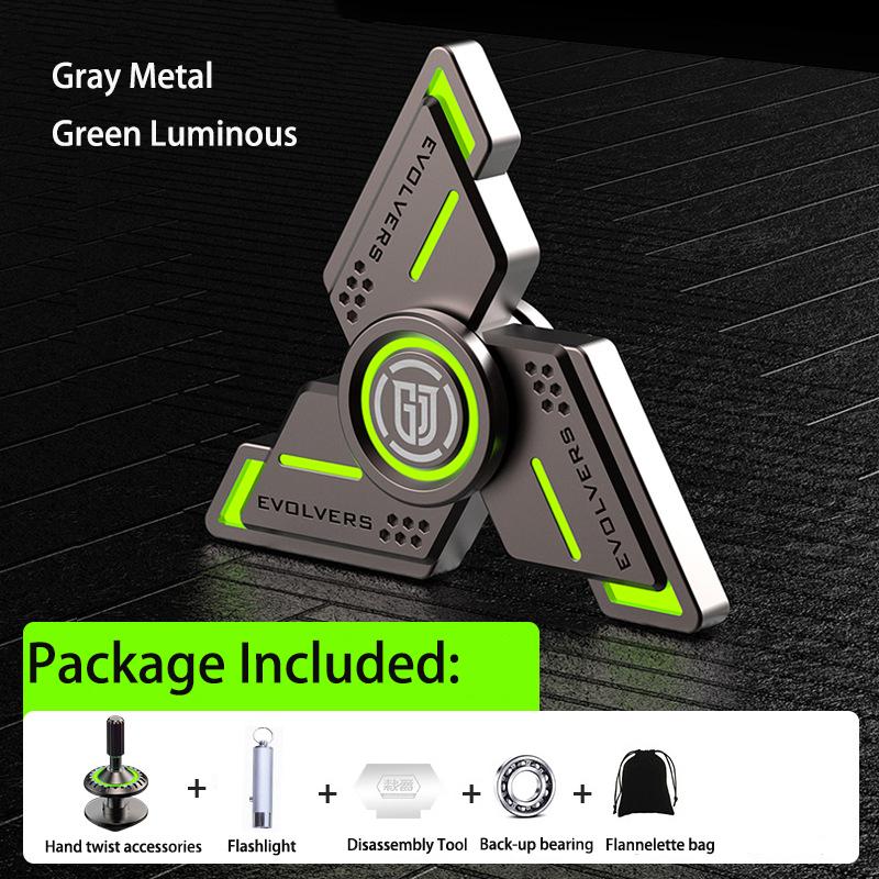 Спиннеры Cyclone Fidget со светящимся, прочным высокоскоростным бесшумным подшипником, спиннером для пальцев для взрослых и детей (Аксессуары «сделай сам» в комплекте)