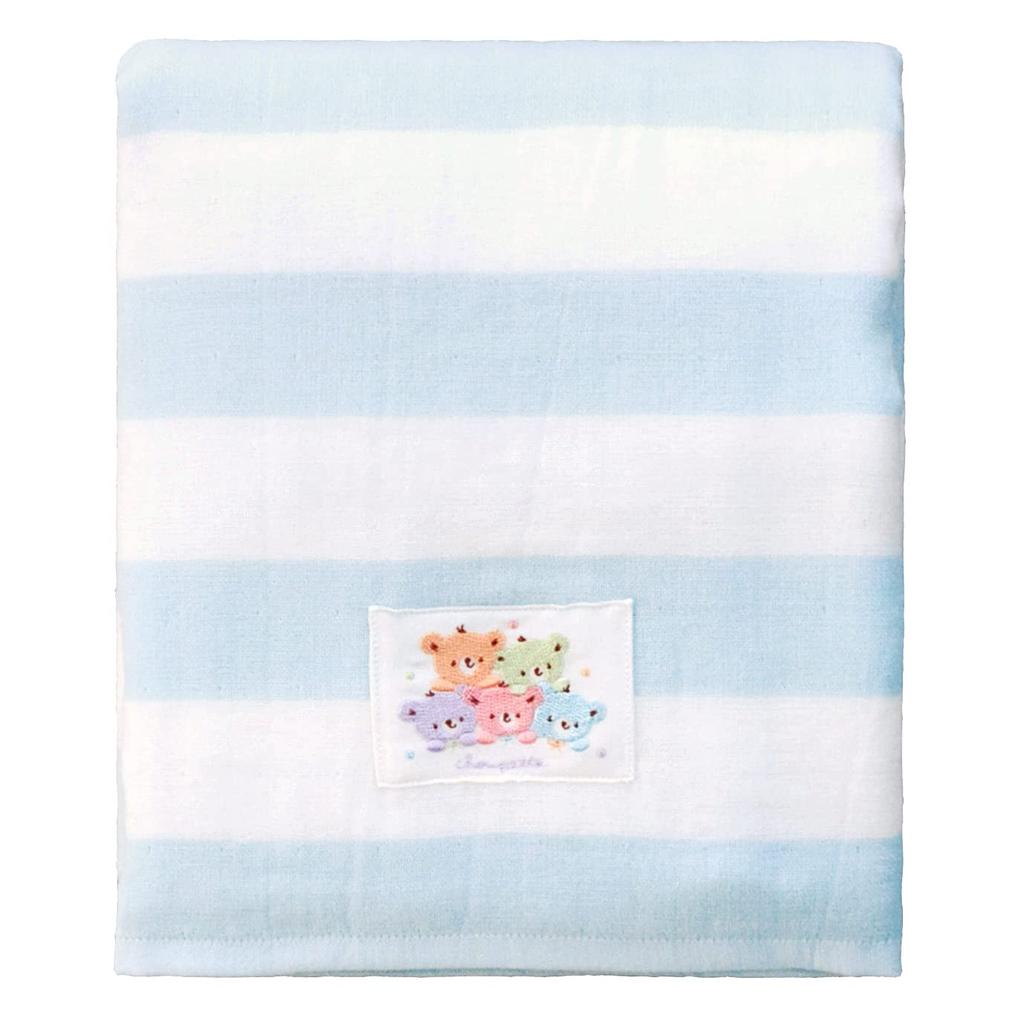 Банное полотенце 100 x 100 Пастельный медведь Саксофон Сделано в Японии