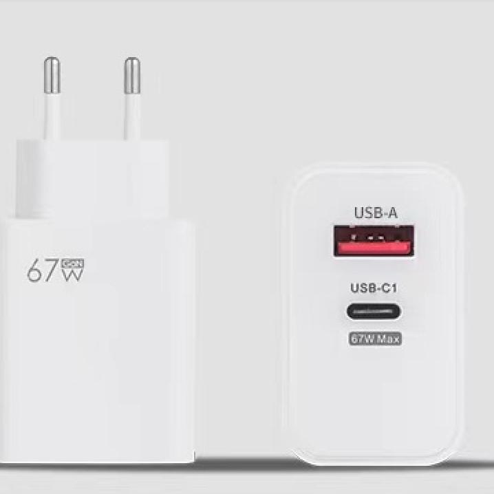 Зарядная головка USB PD мощностью 67 Вт, европейские, британские и американские стандарты