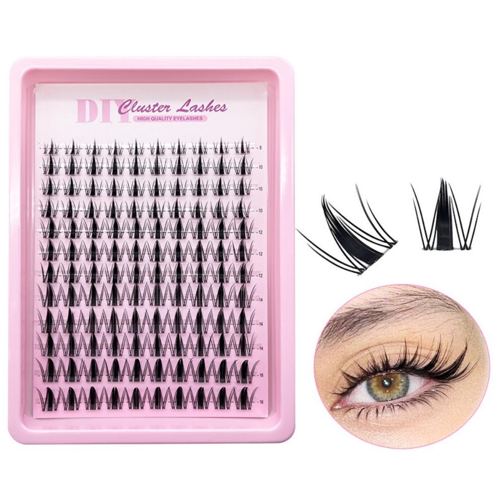 Thick Dramatic Manga Lashes 12 Row Cluster Eyelashes Handmade Eye Lashes  for Women Beauty