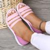 Модные сандалии Женская летняя обувь Плоские шлепанцы Женские сандалии высокого качества Женские дизайнерские трендовые универсальные уличные плоские пляжные сандалии