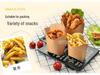 Одноразовая коробка из крафт-бумаги для картофеля фри и закусок