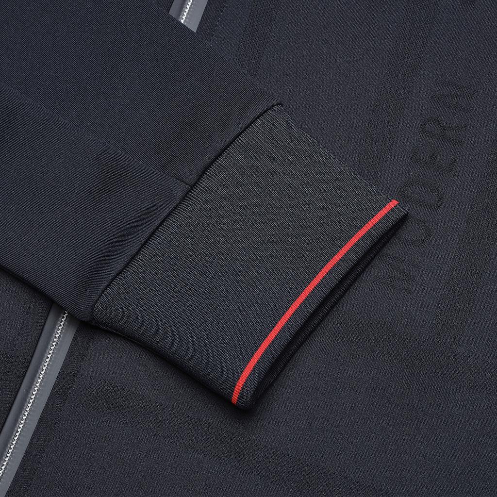 Fila Solid Color Casual Knit Stand Collar Long Sleeve Jacket Men Jackets Dark-Blue F11M411503A-NV