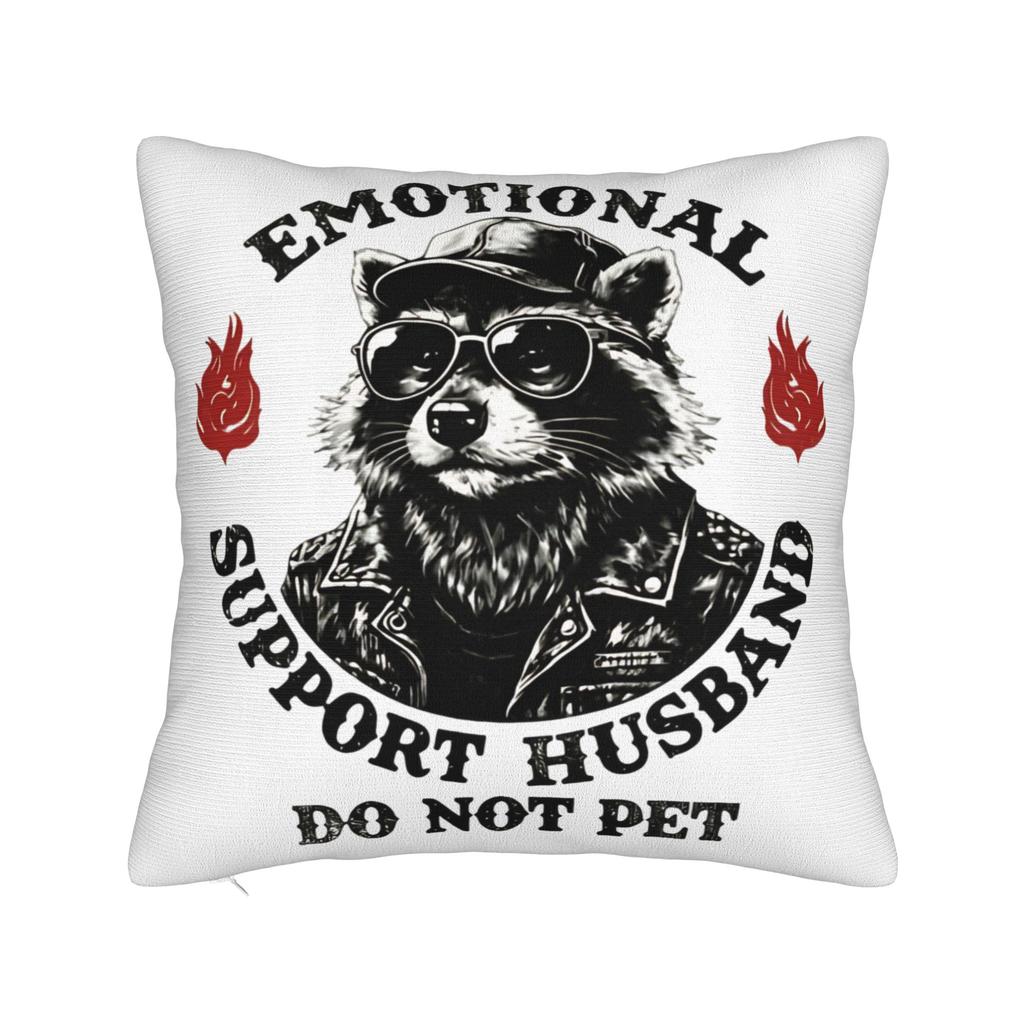 EMOTIONAL SUPPORT HUSBAND DO NOT PET Pillow Case Comfy Pillow Cover Cute Funny Pillowcases For Living Room Chair
