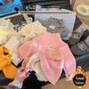 Детский топ с высоким воротником из утолщенного бархата с шерстью и шелком, с рисунком коалы