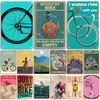 Artisian Cycling Metal Sign Bicycle Riding Tin Plaque Bike Decorative Poster Wall Decor Garage Bar Pub Club Hotel Cafe Kitchen