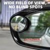 VKXG1 2PCS Car Rearview Mirror Rain Eyebrow Visor Small Round Mirror For Opel Astra Insignia Corsa Zafira Meriva Mokka Vivaro Vectra