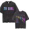 Designer Washed Vintage TV Girl World Tour 2026 Merch T-shirt Men Women4