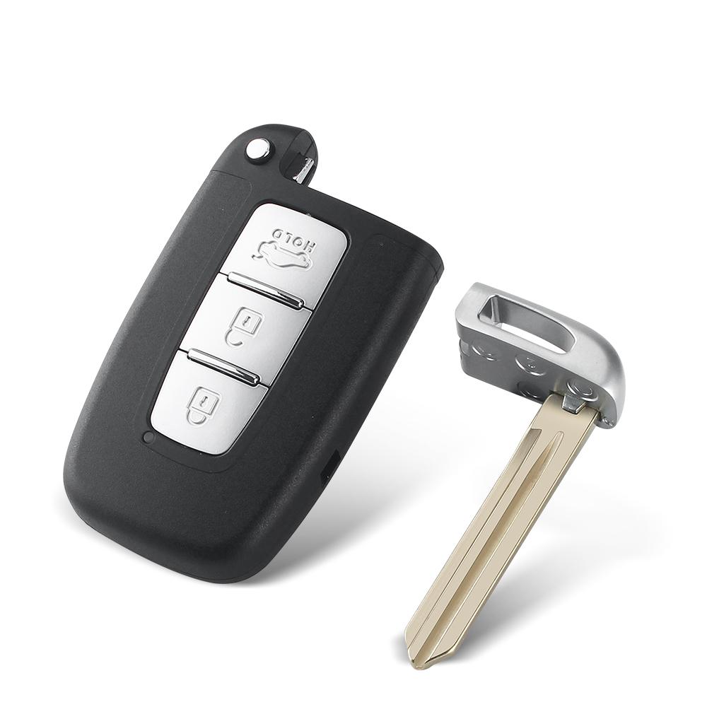 KEYYOU 3/4 Buttons Remote Key Shell For Kia Forte Soul Rio Borrego Sorento Optima Hyundai I30 IX35 Sonata Genesis Equus Veloster