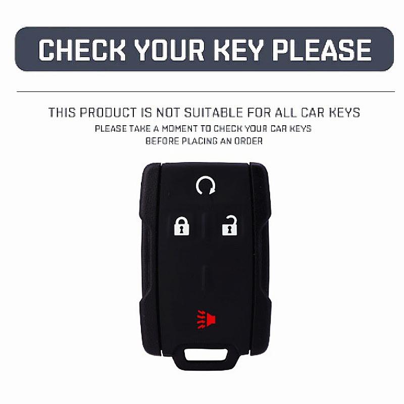 Чехол для ключей из ТПУ с 4 кнопками для автомобиля Chevrolet SUBURBAN Saboban GMC Sierra Canyon Colorado Silverado, автоаксессуары, полное покрытие