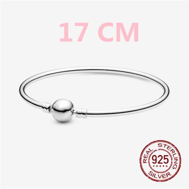 Продажа 925 стерлингового серебра Moments сетчатый браслет змея цепь шарм бусины браслет для женщин мода Diy ювелирные изделия 6 стилей