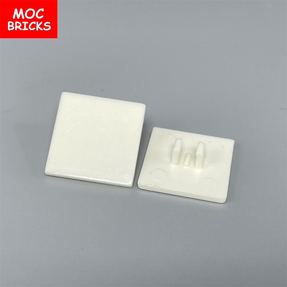 10pcs/lot MOC Blocks Road Sign Clip-on 2 x 2 Square Fit Featuring 30258 15210 Construction Bricks Parts Learning Dolls Children's Playthings