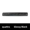 2026 Car Rear Trunk Emblem Sticker For AQ4 A3 A4 A5 A6 A7 A8 Q3 Q5 Q7 Original Size Quarrto Sline Emblem ABS Black Refit Accessories