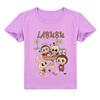 Kids 2D Tee Labubu T-shirt Children Short-sleeved