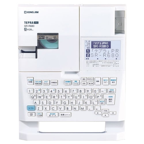 King Jim Label Writer "Tepla" PRO SR-R680 (Compatible Label Width: 4-24mm Width)