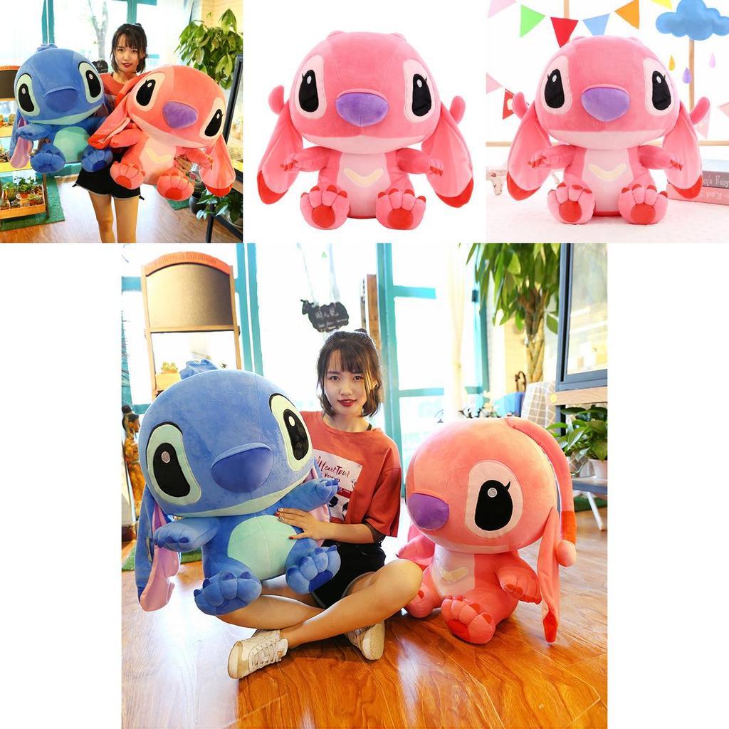 Large Cuddly Soft Disney Lilo Stitch Stitch Angel Plush Toy