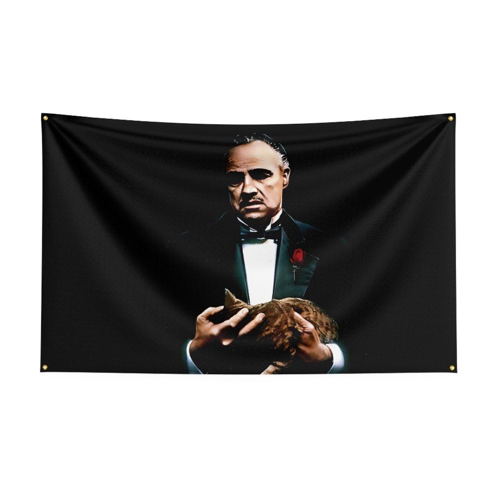 3x5 Ft Tthe Godfathers Plays Flag Classic Movie Flag Wall Hanging Banner Decor Movie Poster