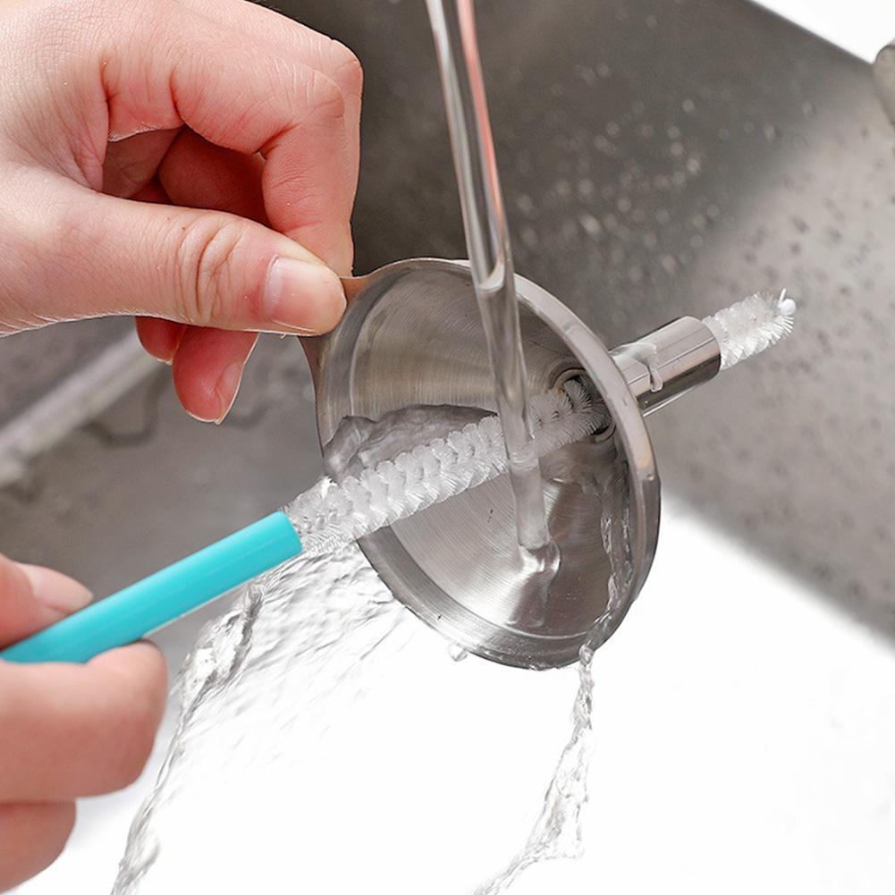 Щетка для чистки соломинок Многофункциональная Нержавеющая Кухонные щетки Сталь Лотос Корень лотоса Чашка Q7T1