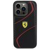 Ferrari Fehcp15Lptwk Iphone 15 Pro 6.1 Czarny/Black Hardcase Twist Metal Logo