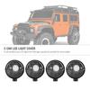 RC LED Light Cover for HSP REDCAT AXAIL Scx10 Scale RC Model Crawler LED Light Kit  (Round)