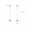 star Double Ear Holes Female Ear studs Star Ear studs Ear Chain Earrings Korean Style Earrings