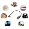 Угловой USB C (папа) на 5.5x2.1мм (мама) кабель питания 90 градусов, фиксированные выходные напряжения 9В 12В 15В 20В для светодиодов, роутера, вентилятора, динамика