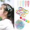 220PCS/Set Candy Color Kids Girls Accessories Gifts Hairpin Hair Clip Hair Rope
