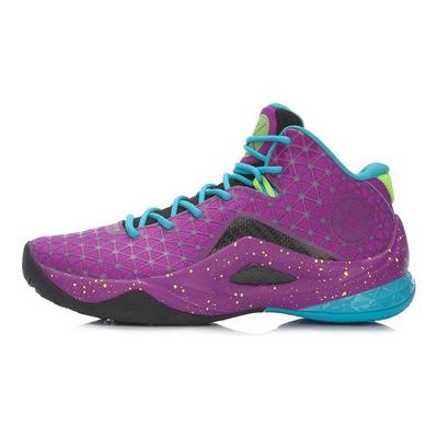 Li Ning Team Style 4 Ткань Синтетическая кожа ТПУ Амортизация Противоскользящие Износостойкие Отскок Поддержка Средний верх Баскетбольные кроссовки ABAM011-5