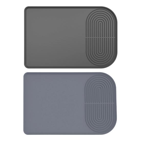 Силиконовый коврик для кофеварки Кухонный коврик для сушки столешницы Противоскользящий Прямоугольный Быстросохнущий Для посуды Чаши