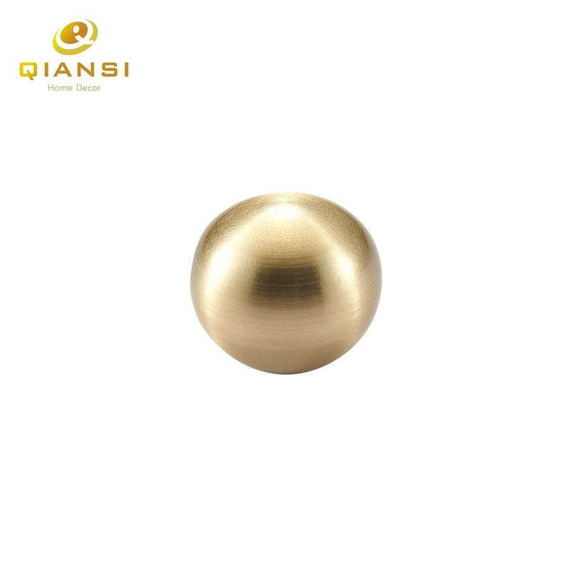 Solid Brass Ball Cabinet Knobs Handle Modern Brushed Finish for Bedroom Bathroom Living Room Furniture Kitchen Drawer Pull Knob