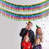 Eye-catching Vertical Stripe Dark Color Rainbow Banner For Festive Party Atmosphere