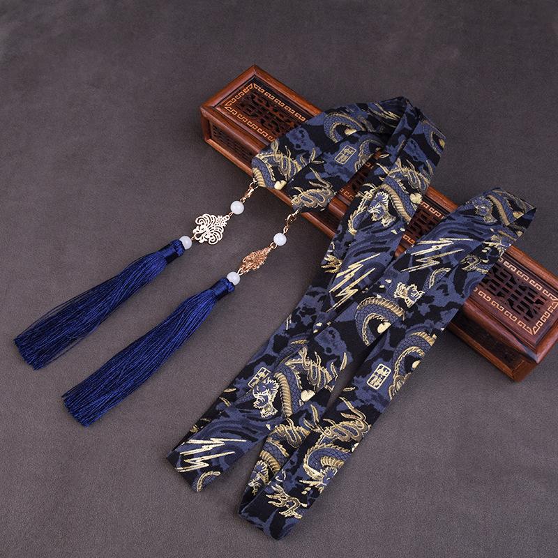 Ретро китайская ткань Ханьфу для повязки на голову с кисточками для культурных мероприятий и косплея