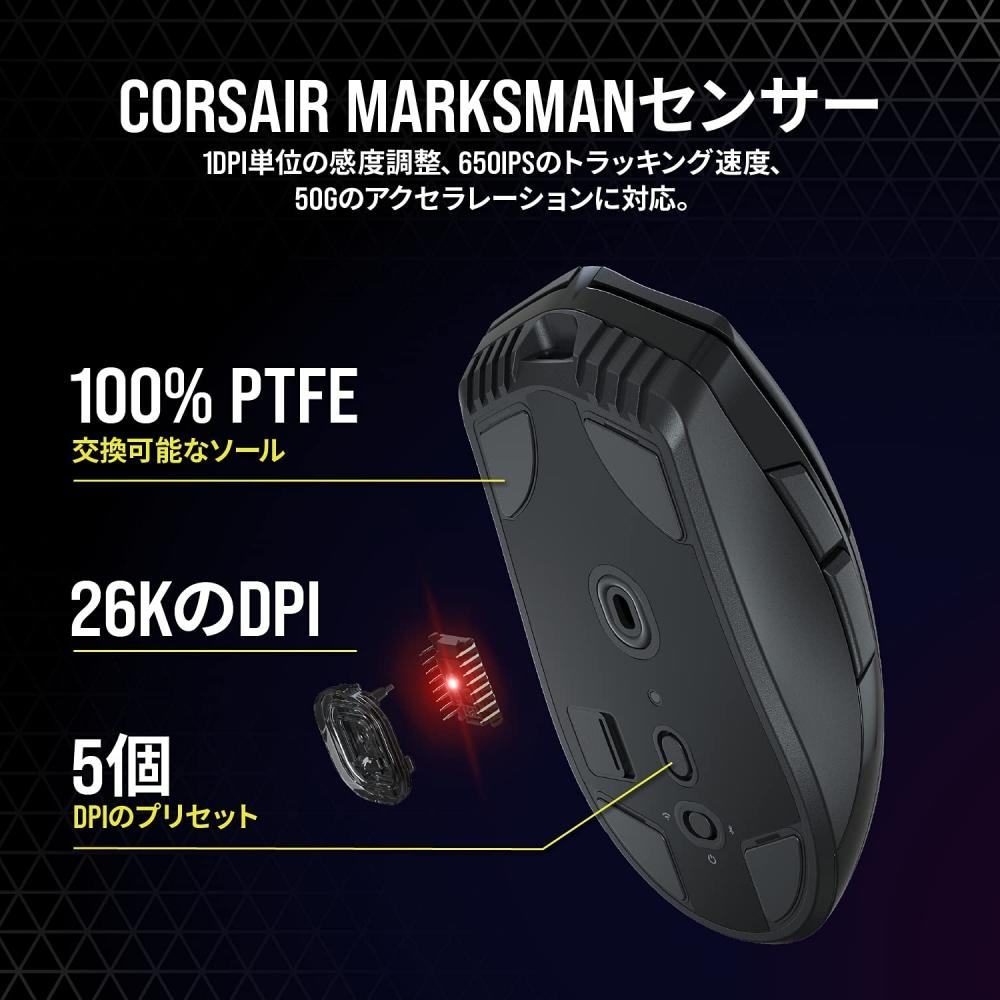 Corsair SABER RGB PRO WIRELESS беспроводная игровая мышь CH-9313211-AP MS503 черная