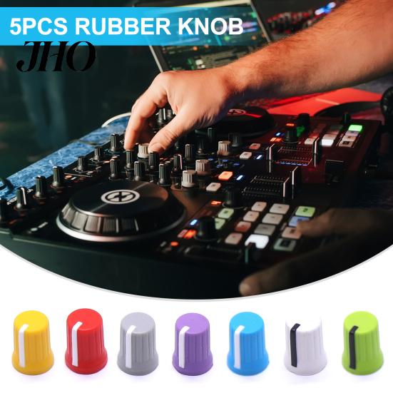 Rotary Knobs 5Pcs Universal EQ Knob Replacement Wear Resistant Caps Mini Size Simple Installation Equalizer Potentiometer Fader Wear-resistant
