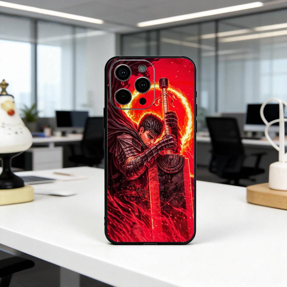 Классический B-Berserk BG G-Guts Чехол для телефона Силиконовый Мягкий Для IPhone 17 16 15 14 13 12 11 X XR Plus Pro Max Plus