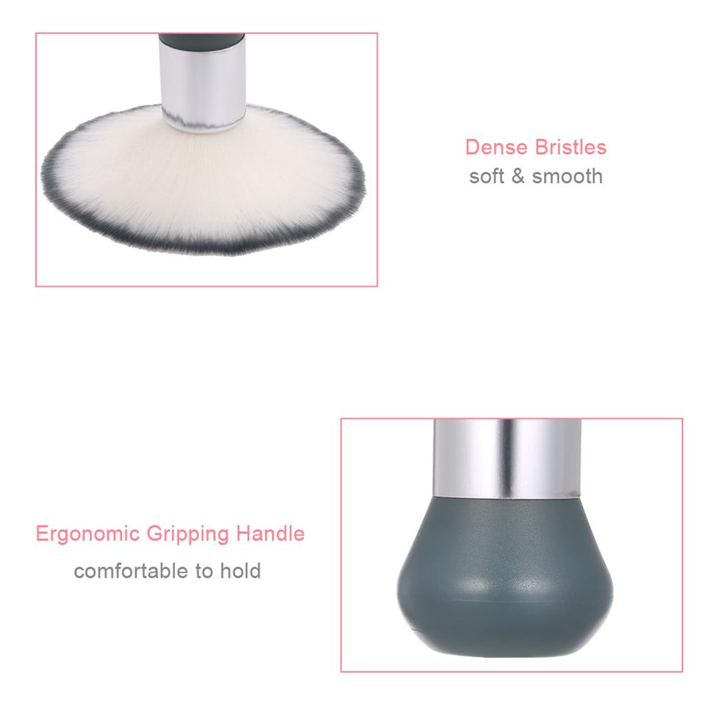 Щетка-сметка для шеи Кисть для пыли в нейл-арте Большие кисти для пудры для ногтей Щетка для очистки волос для удаления волос с шеи Мульти