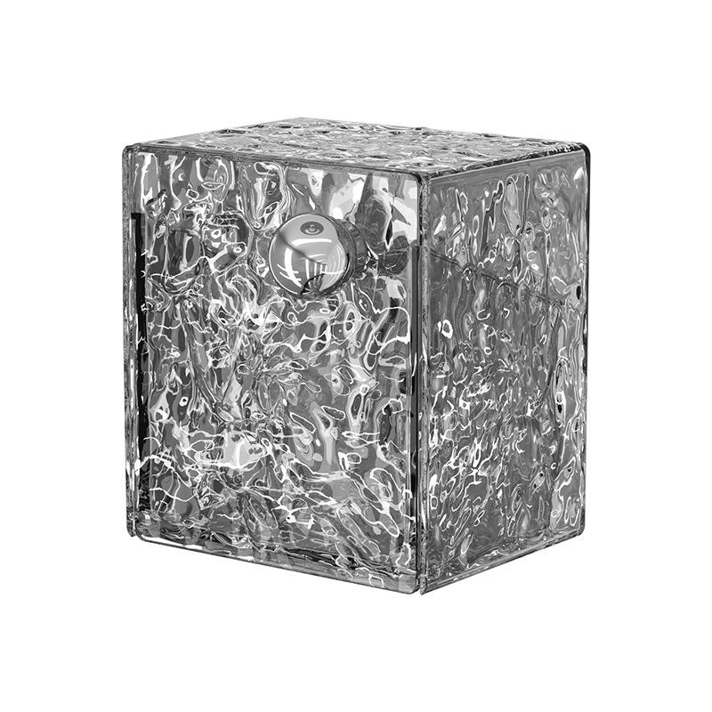 Настенный перфорированный ящик для хранения в ванной комнате с откидным зеркалом и пыленепроницаемым держателем для ватных палочек.