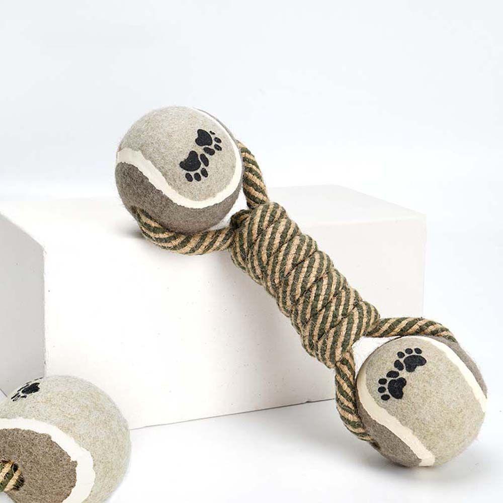 Хлопковая веревка для чистки зубов средних и больших собак, игрушка для щенков, товары для животных, жевательная игрушка, резиновый мяч
