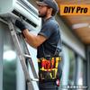 DIYPro 21-секционный подсумок электрика с клипсами, органайзер для инструментов - Сверхпрочный для плотницких работ и ремонта дома