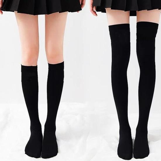 Гольфы для девочек, носки для школьной формы, бесшовные длинные носки, дышащие тонкие носки-слаучи