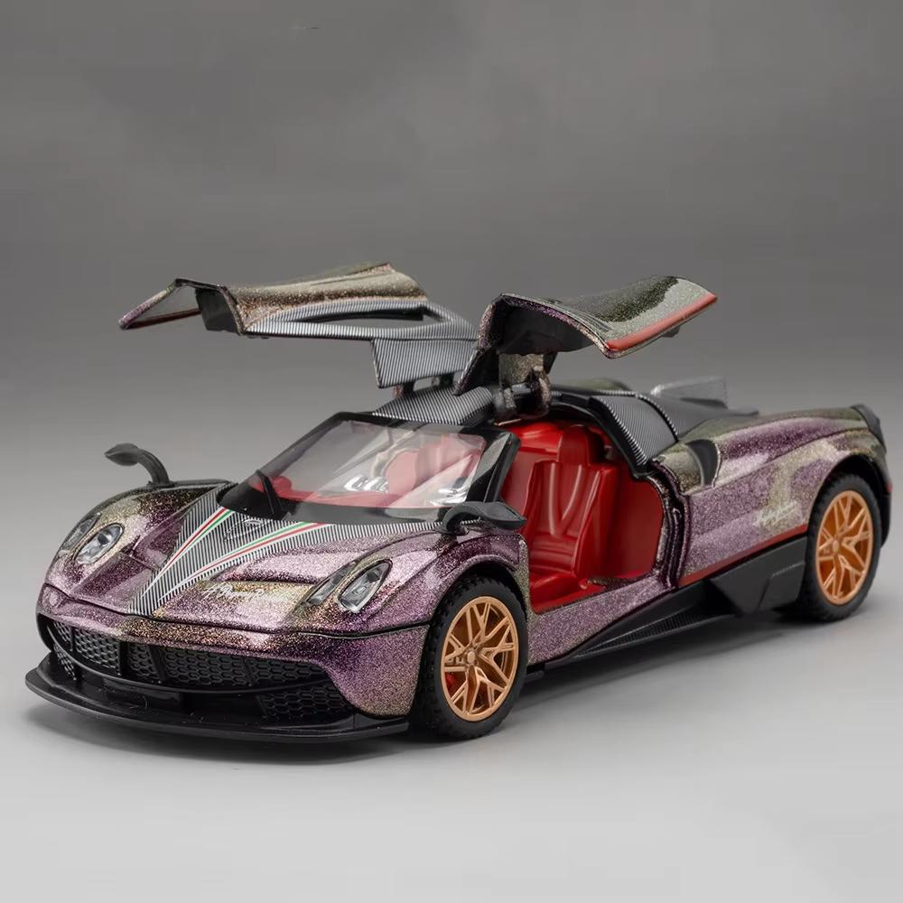 Новый 1:32 Pagani Supercar литой металлический сплав модель автомобиля библиотека статические звуковые и световые украшения подарок на день рождения для парня